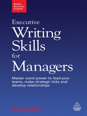 cover image of Executive Writing Skills for Managers